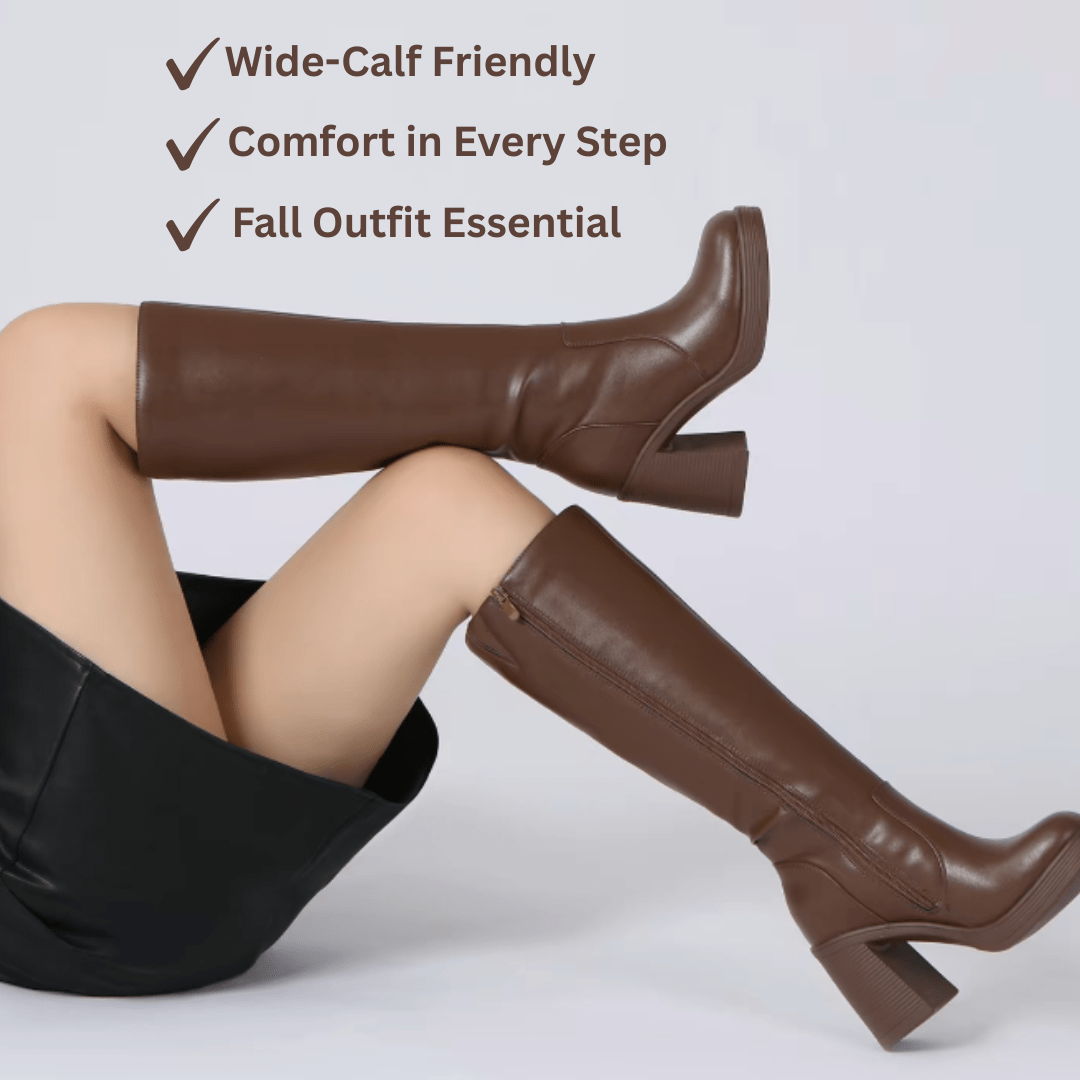 Calfies - Leather Wide Calf Boots
