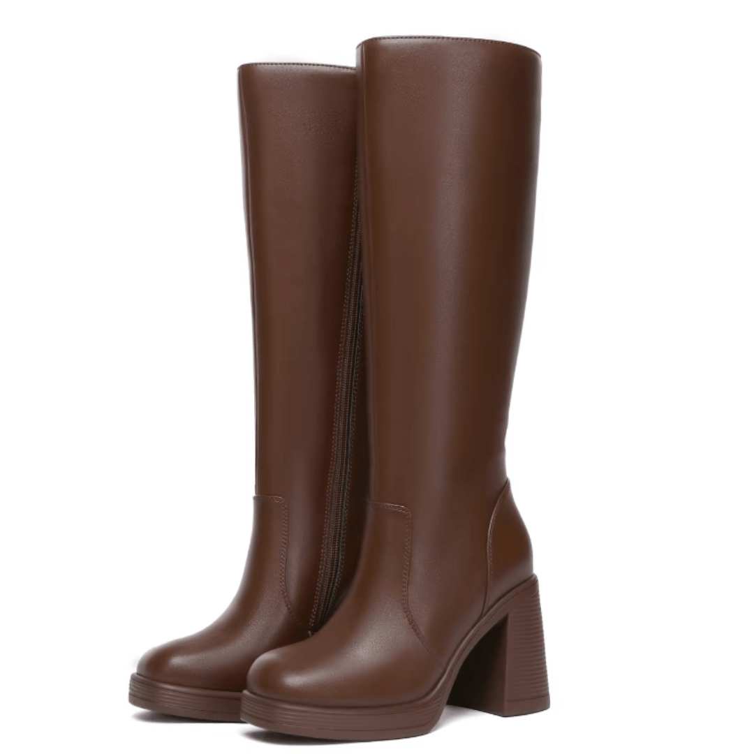 Calfies - Leather Wide Calf Boots