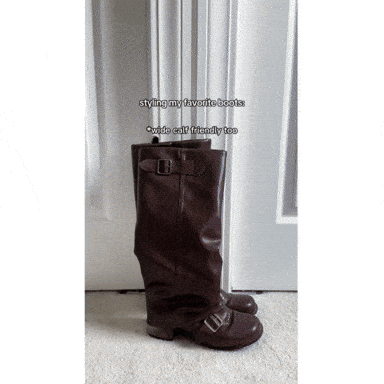 Slouchy Wide Calf Boots