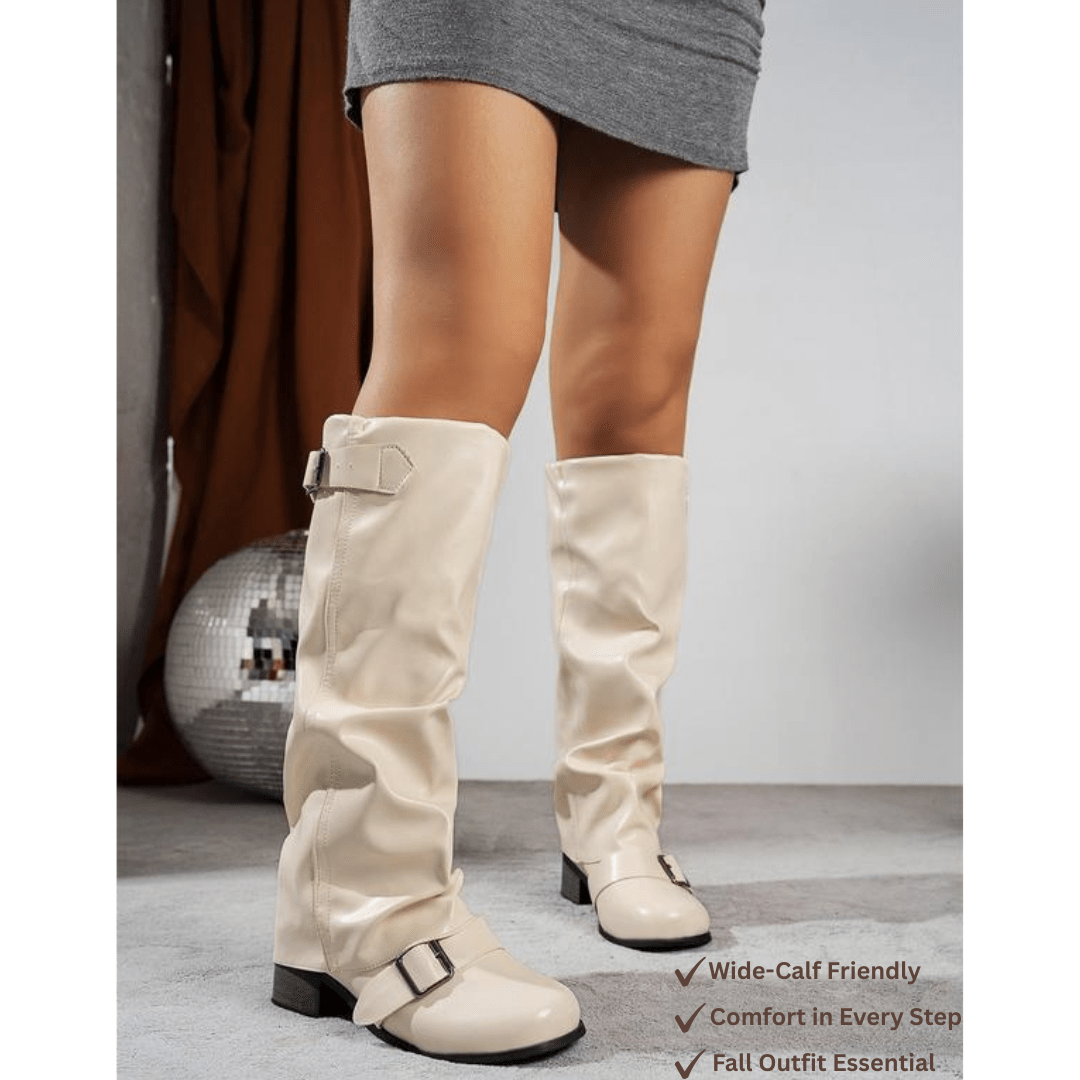 Slouchy Wide Calf Boots