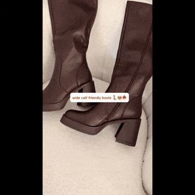 Calfies - Leather Wide Calf Boots